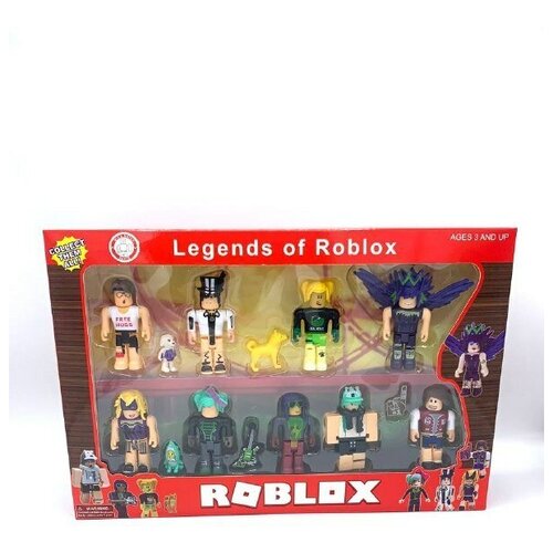 Роблокс Набор из 9 Фигурок с собачкой Legends of roblox набор фигурок роблокс roblox 8 с поваром