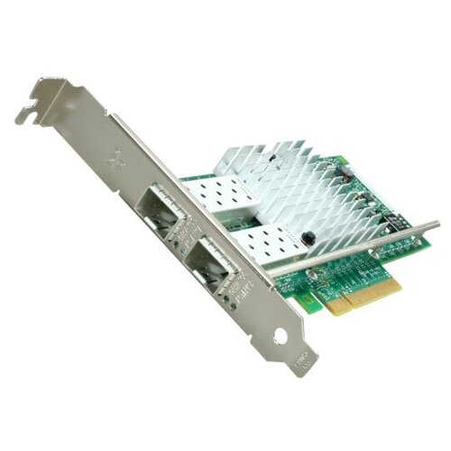 Сетевая карта Intel X520-DA2 SFP+ (E10G42BTDABLK) - PCI-E (2.0) x8, 10/100/1000/10000 Мбит/с intel e1g44htblk htg1p20 сетевая карта i340 t4 pci express 4 ports 10 100 1000base t 1000mbps gigabit ethernet 904267 904223 904198