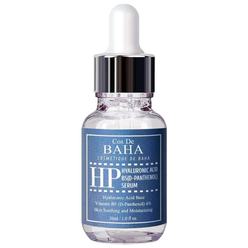 COS DE BAHA HP Hyaluronic acid B5 D-Panthenol Serum Успокаивающая сыворотка для лица с гиалуроновой кислотой и пантенолом, 30 мл