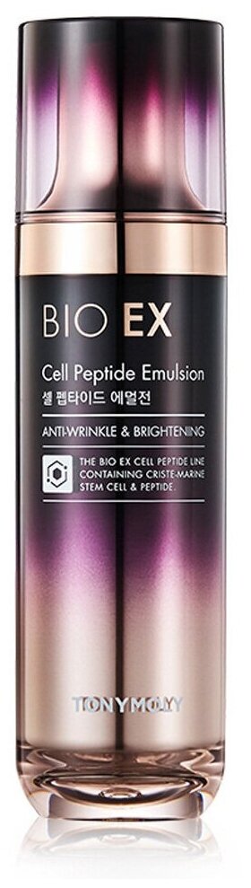 Tony Moly Антивозрастная эмульсия для лица с пептидами BIO EX Cell Peptide Emulsion, 130 мл