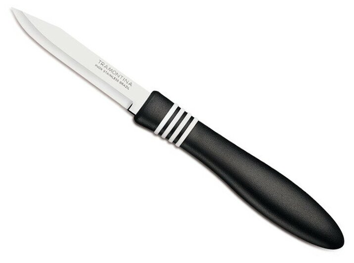 Нож Cor@Cor для очистки овощей 7,5см черный 23461/203-TR TRAMONTINA