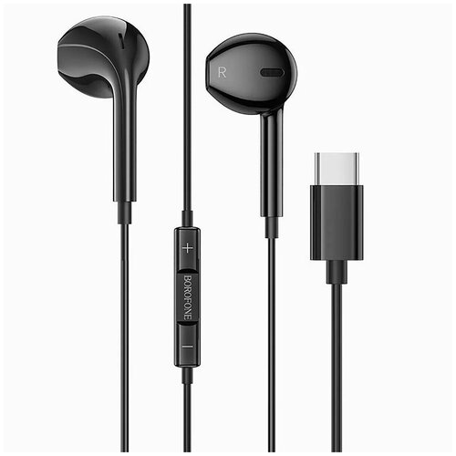 Гарнитура Type-C Borofone BM56 вкладыши Черная 48800₽