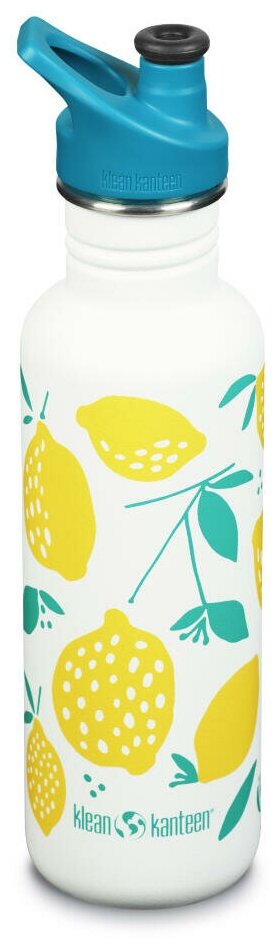 Бутылка Klean Kanteen NEW Classic Sport 27oz (800 мл) Lemons