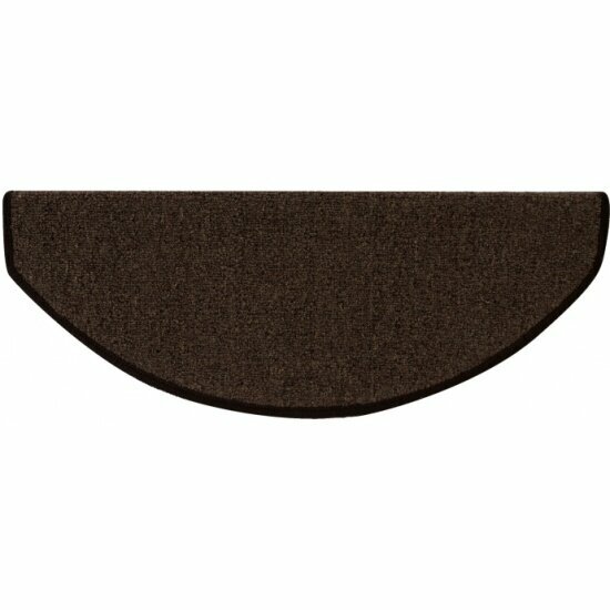 фото Коврик CLEOPATRA FOR TRADING & INTERNATIONAL MARKETING угловой на ступеньки для лестницы (ковер-накладка на ступени) 28*65 / коричневый