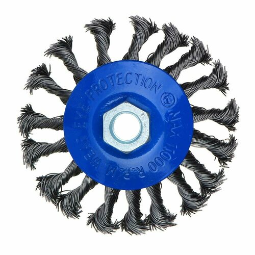 Рокот Щетка металл для УШМ диаметр 100ммМ14 крученая тарелка 265₽