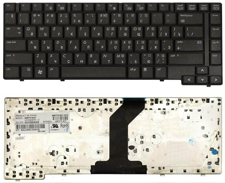 Клавиатура для HP Compaq 6037B0026402 русская, черная