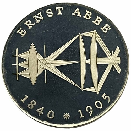 ГДР 20 марок 1980 г. (75 лет со дня смерти Эрнста Аббе) (Proof) клуб нумизмат монета 20 марок гдр 1987 года серебро 750 летие берлина