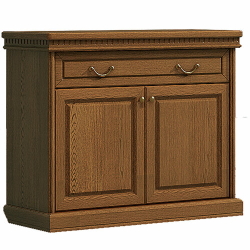 Комод 2х дверный из массива дуба прогресс Соломон 1065 х 435 х 86 см Терракот 56300₽