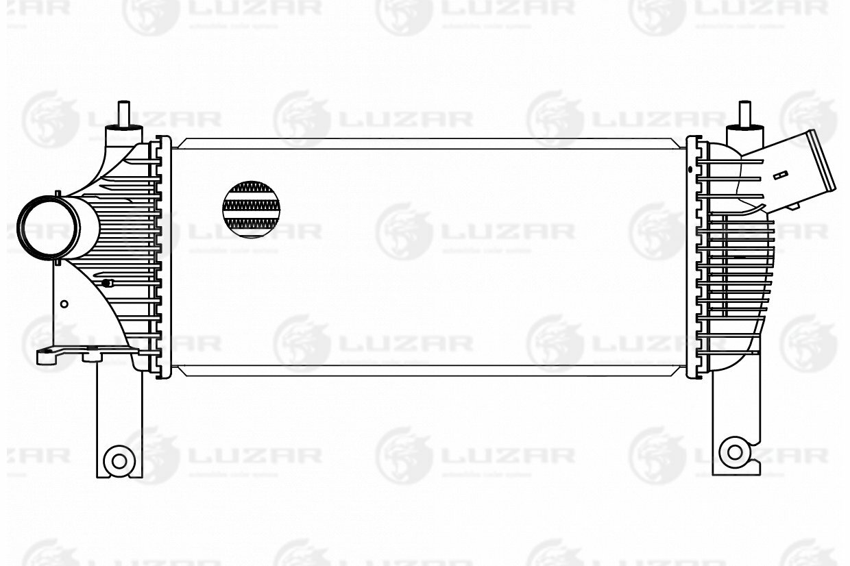 Радиатор интеркулера Nissan Pathfinder (R51M)/Navara (D40M) (05-) (LRIC 14EB)