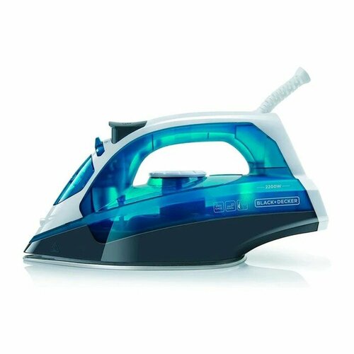Утюг BlackDecker BXIR2200E нержавеющая сталь подошва 2200 Вт 30 гмин 280 мл синий 474000₽