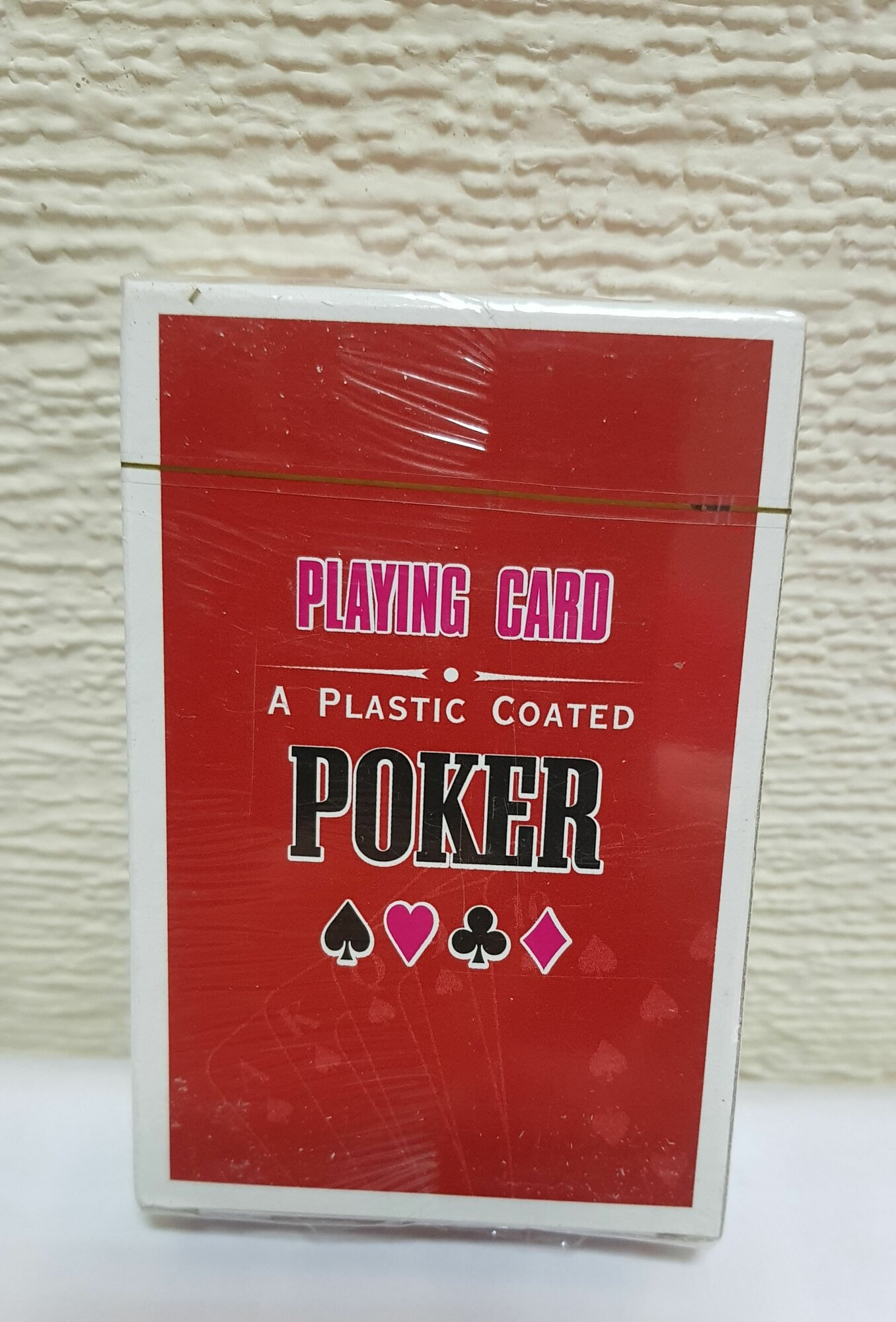 Карты игральные "Poker" бумажные 54шт, красные