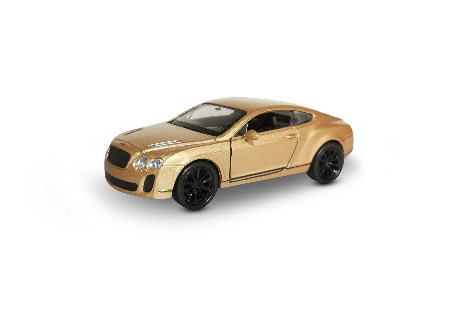 Машинка Welly 1:38 BENTLEY CONTINENTAL SUPERSPORTS золотая 43623W/золотая