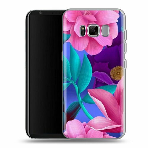 Дизайнерский силиконовый чехол для Samsung Galaxy S8 Plus Цветы дизайнерский силиконовый чехол для samsung galaxy s8 plus щенки