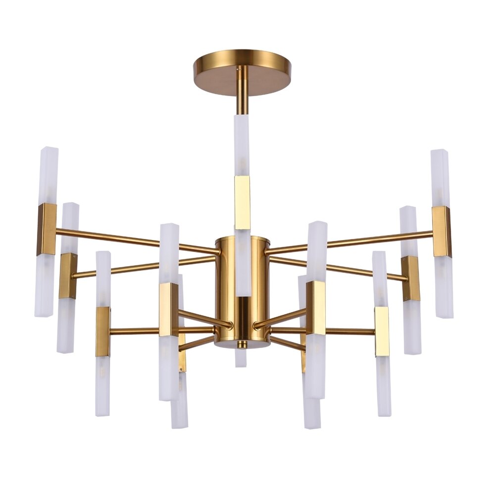 Люстра на штанге Arte Lamp Ramona с поддержкой Алиса A7410PL-24PB-A - фото №2
