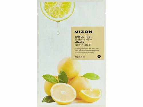 Тканевая маска для лица с витамином C Mizon Joyful Time Essence Mask Vitamin C