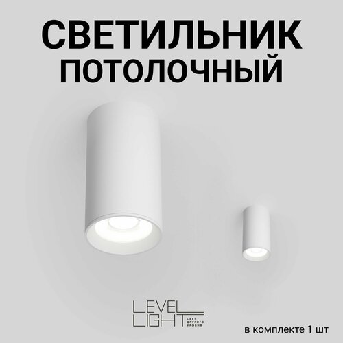 Накладной точечный светильник, потолочный спотовый Level Light Tubo UP-S1003RW, IP20, белый, матовый, алюминиевый