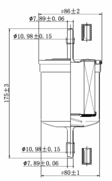 Фильтр топливный для автомобилей Volvo S60 (00-)/(04-)/S80 (99-)/(03-) 2.4i/XC70 (04-)/(07-) 2.5i/3.2i SVY8322 Carville Racing