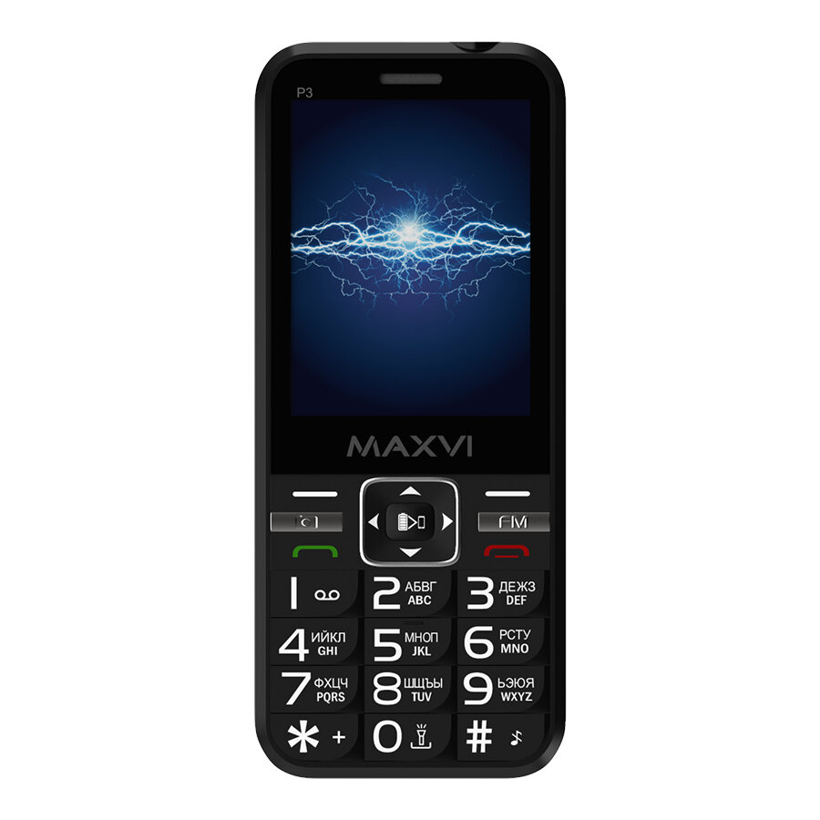 Телефон MAXVI P3, 2 SIM, black