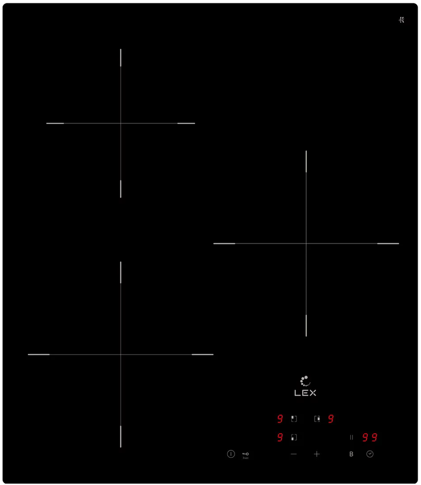 Индукционная варочная поверхность LEX EVI 430A BL, черный - фотография № 5