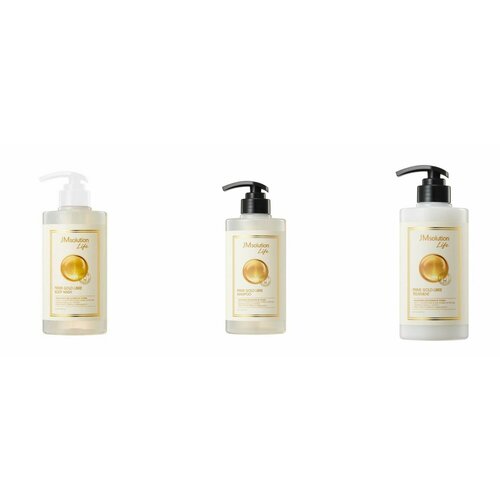 Jmsolution Набор для ухода Гель для душа Шампунь для волос Маска для волос Gold Libre по 500 мл 3987₽