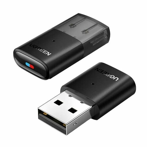 Аудиоадаптер UGREEN CM408 (10928) USB2.0 Bluetooth Transmitter 5.0. Цвет: черный.