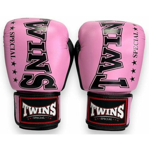 Боксерские перчатки TWINS Special BGVL3-2TA pink black 12 унций