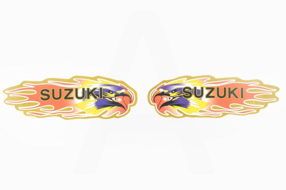 Наклейки (набор) SUZUKI (19х6см, красные)