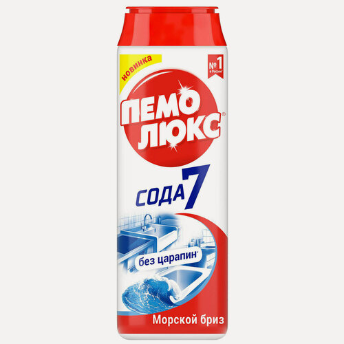 Изображение товара Упаковка 16 шт. Чистящее средство 480 г, пемолюкс Сода-5/7 "Морской бриз", порошок