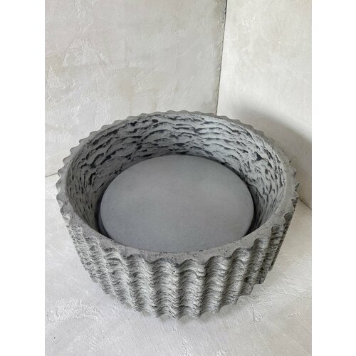 Раковина из бетона Dauri 42x16 накладная DS-5 серая