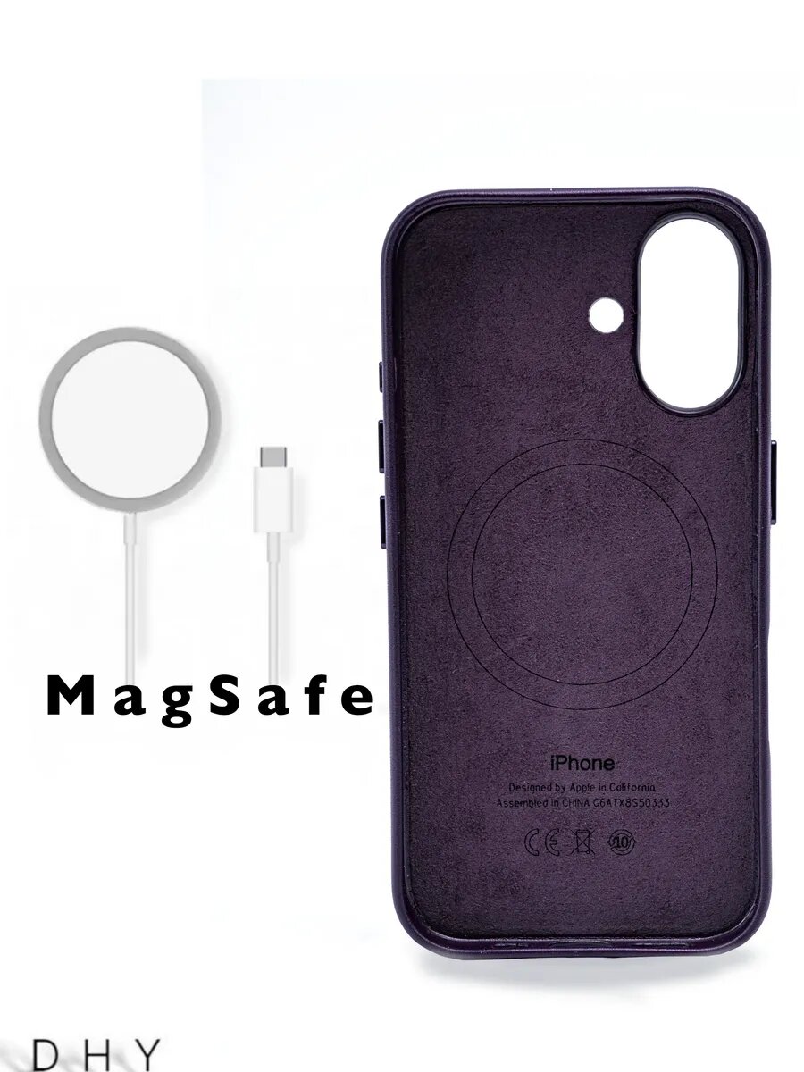 Кожаный чехол c MagSafe для iPhone 16 — фото 1