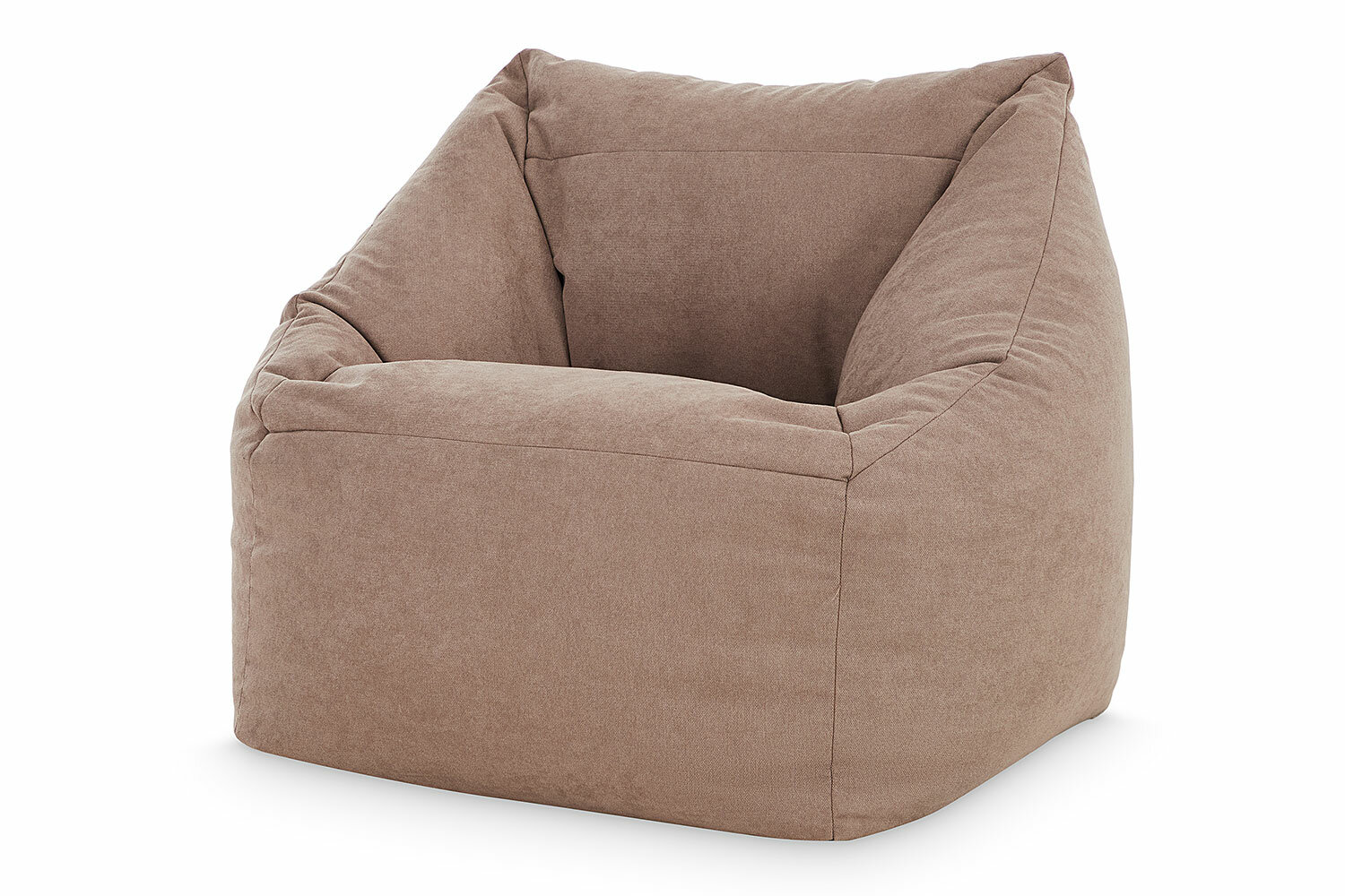 Кресло бескаркасное Hoff Gap 80х80х80 см обивка велюр цвет бежевый