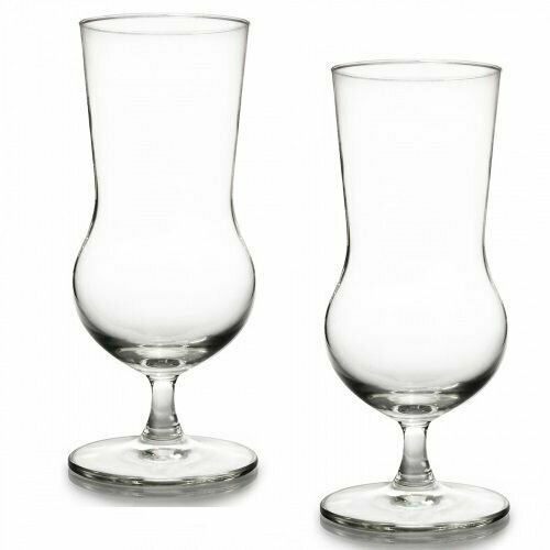 Набор бокалов, фужеров 2 шт, 380 мл. Коробка подходит для подарка, прессованное стекло, для молочных коктейлей, мороженного, десерта.