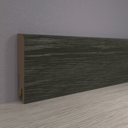 Изображение товара Плинтус МДФ напольный Лука ПЛ 80МДФ, 16х80 мм, длина 2,7 м, филадельфия графит 4054