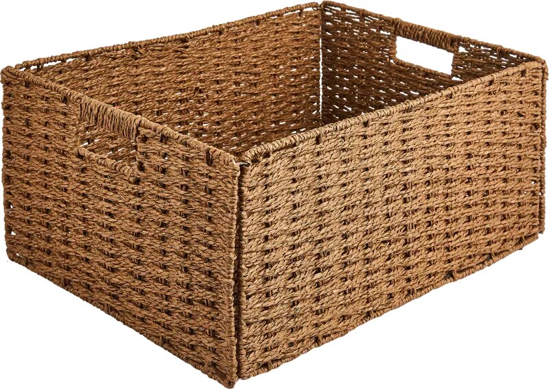 Корзина для хранения 45x21x33 см бумага цвет коричневый