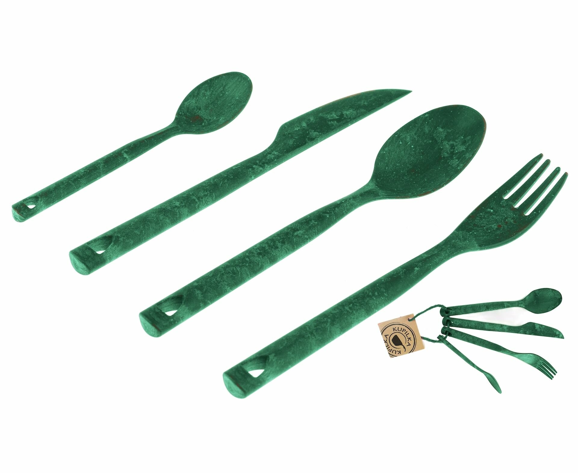 Финский набор столовых приборов Kupilka Cutlery Set, цвет: Conifer