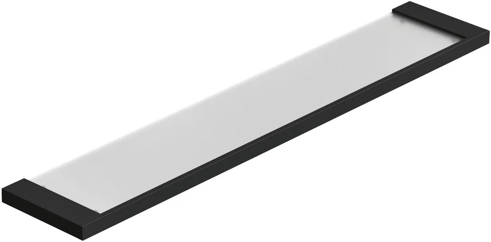 Полка Kludi Vela C 3197339 60 см прямая стеклянная латунь черная матовая полка для ванной