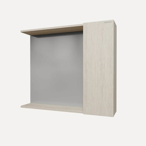 Изображение товара Зеркало Grossman Юнит 80 с полкой, со шкафчиком, 80 см, в современном стиле, зеркало настенное в ванную