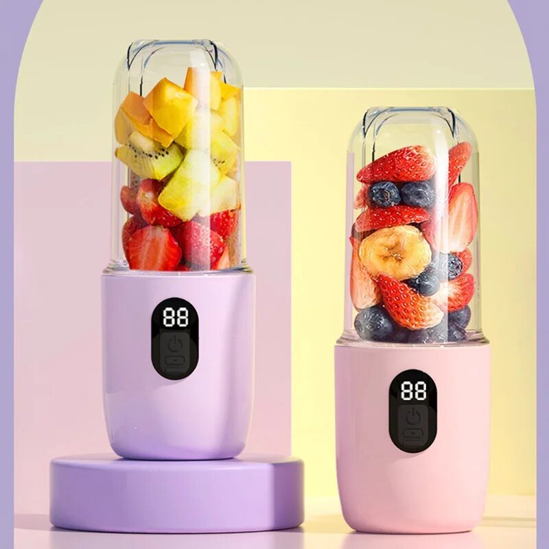 Соковыжималки Xiaomi Портативная соковыжималка Xiaomi, бытовая 16-лезвие, маленькая соковыжималка, электрическая студенческая зарядка, многофункциональная беспроводная чашка для сока фруктов