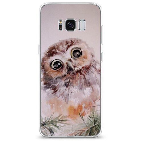 фото Силиконовый чехол "сова на розовом" на samsung galaxy s8 / самсунг галакси с8 case place
