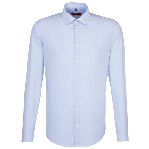 фото Рубашка seidensticker размер 42 синий/белый