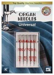 Иглы для швейных машин стандарт, (в блистере) Organ №70-100, 5 шт.