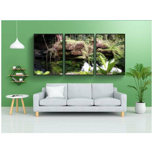 фото Набор модулных постеров для интерьера "джунгли, бразилия, растения" 60x90 см. в тубусе, без рамки lotsprints