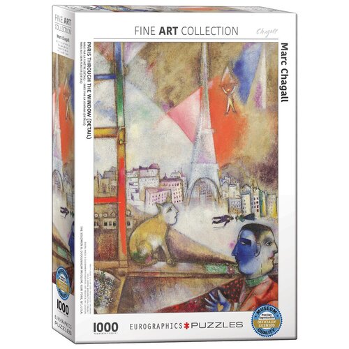 Пазл Eurographics 1000 деталей: Марк Шагал - Париж из окна пазл eurographics 1000 деталей париж франция