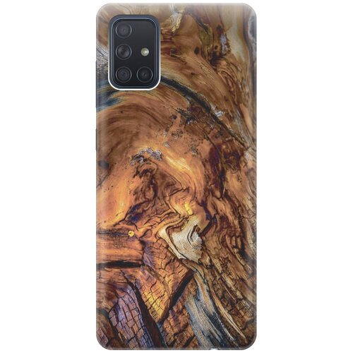 фото Силиконовый чехол на samsung galaxy a71 / самсунг а71 с принтом "деревянный узор gosso