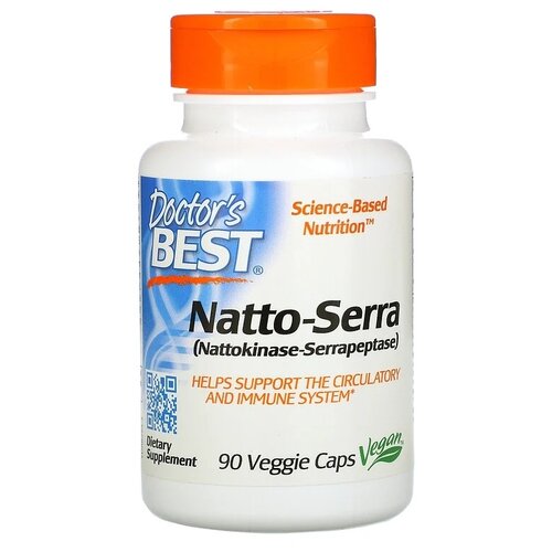 Капсулы Doctor's Best Natto-Serra вег., 90 шт.