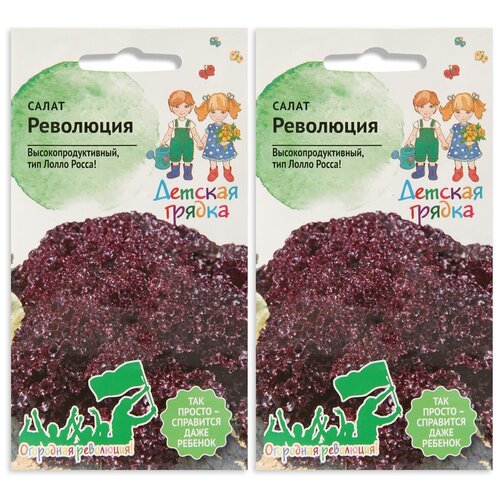Набор семян Салат Революция 7 шт Детская грядка - 2 уп.