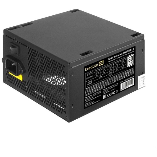 Блок питания ExeGate 600PPH-LT-OEM 600W 80 Plus Black EX282044RUS-OEM