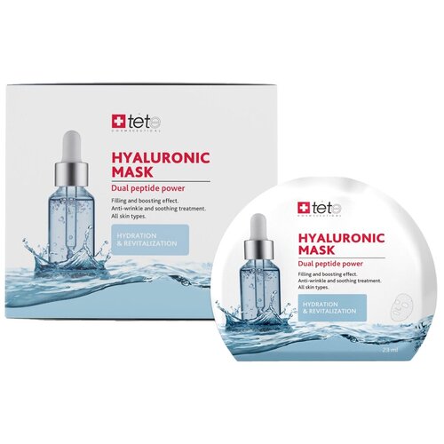 TETE Маска тканевая BOX Hyaluronic Mask Hydration & Revitalization, 6 шт в уп.