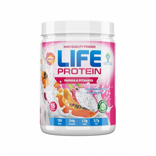 Tree of Life LIFE Protein 454 г Papaya and Pitahaya tree of life life protein 908 г papaya and pitahaya