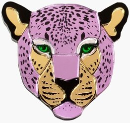 Брошь Леопард / Leopard, brooch, Pink